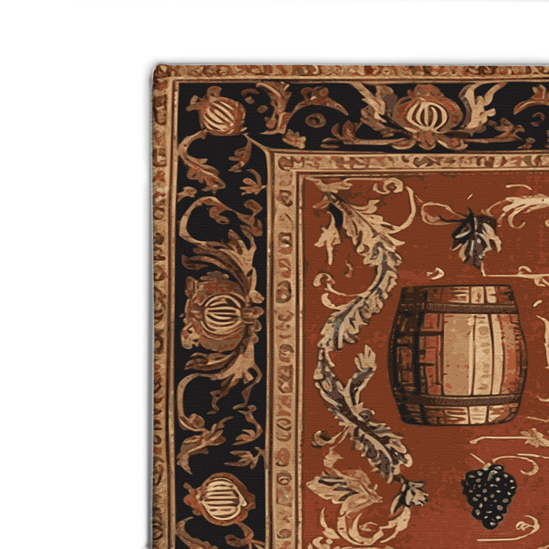 Tapis d'intérieur et d'extérieur brun français, Rectangulaire 2 pi x 3 pi