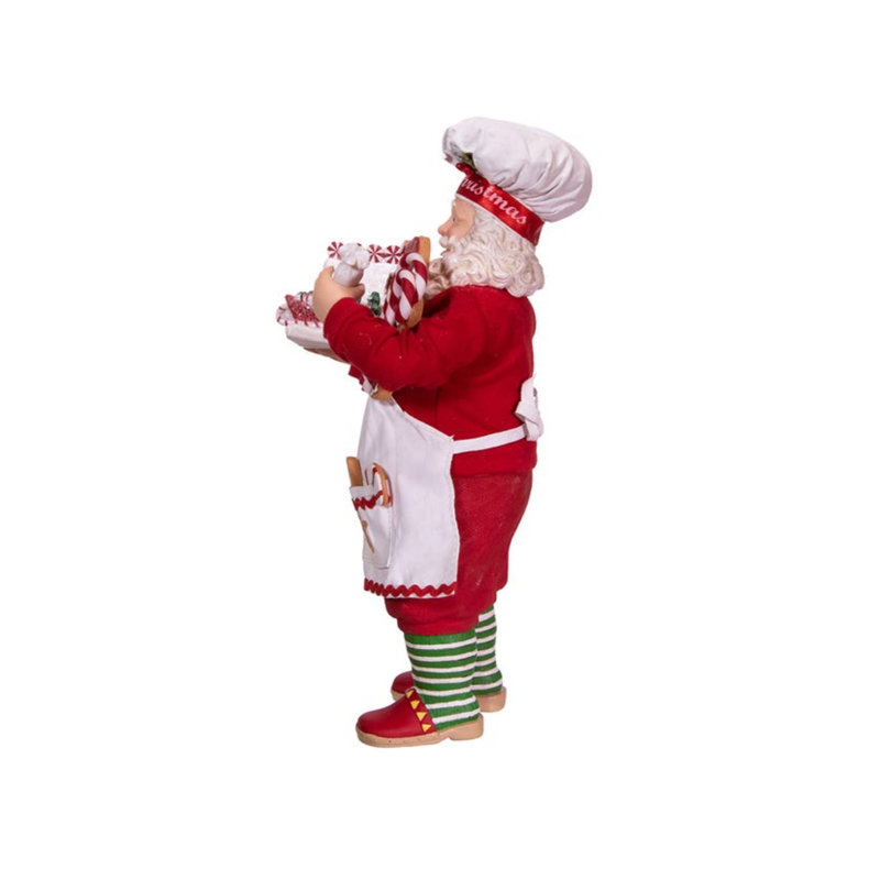 Kurt Adler Fabriche Gingerbread Santa Standing Christmas Figurine, 10.5in