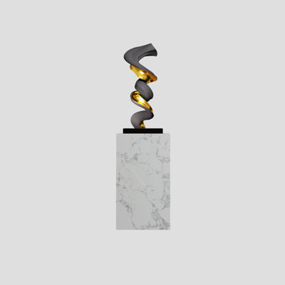 31,5 "sculpture moderne minimaliste abstraite d'entrée sur pied à grande échelle