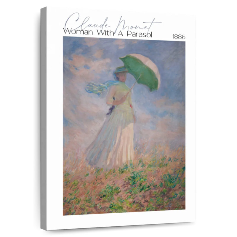 Femme avec un parasol, affiche de l'exposition Monet