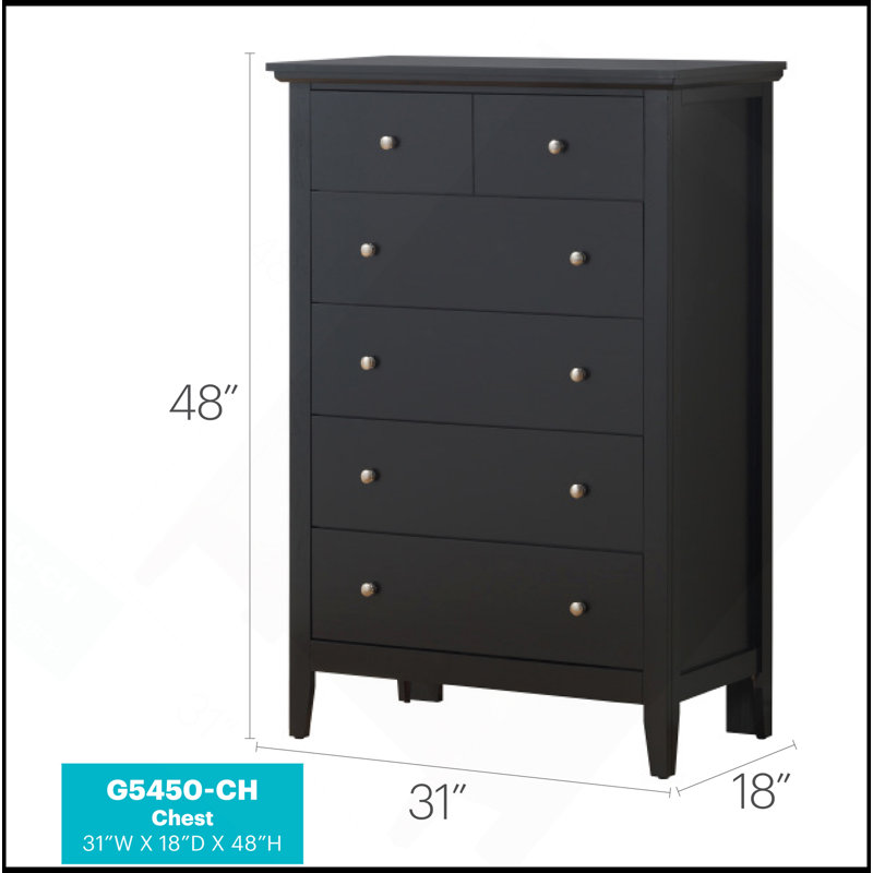 Commode Hammond, noir, Noir