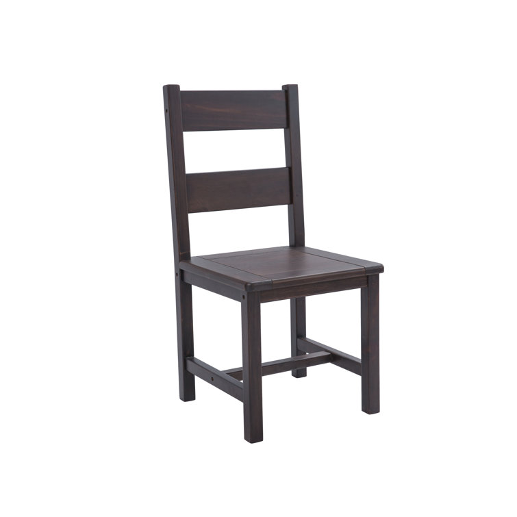Amasya Ladder Back Side Chair (Set of 2) Lark Manor Color: Black