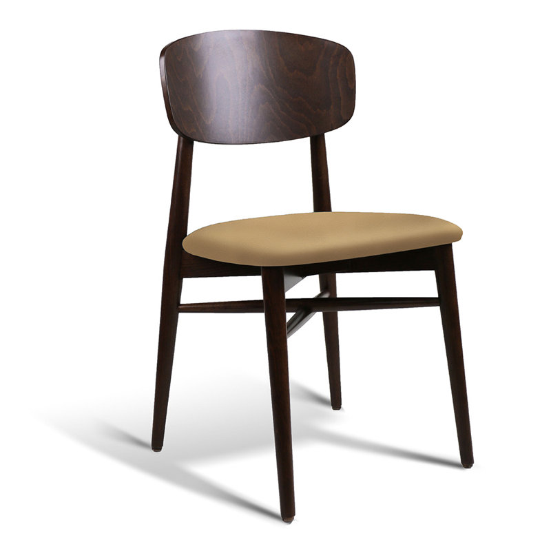 Hagen Side Chair, Beige/Brown