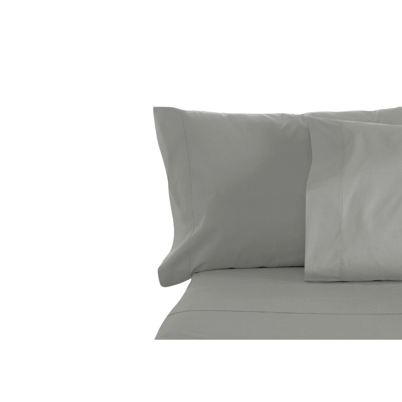 Ensemble de draps en micro-fibre, Double, Argent