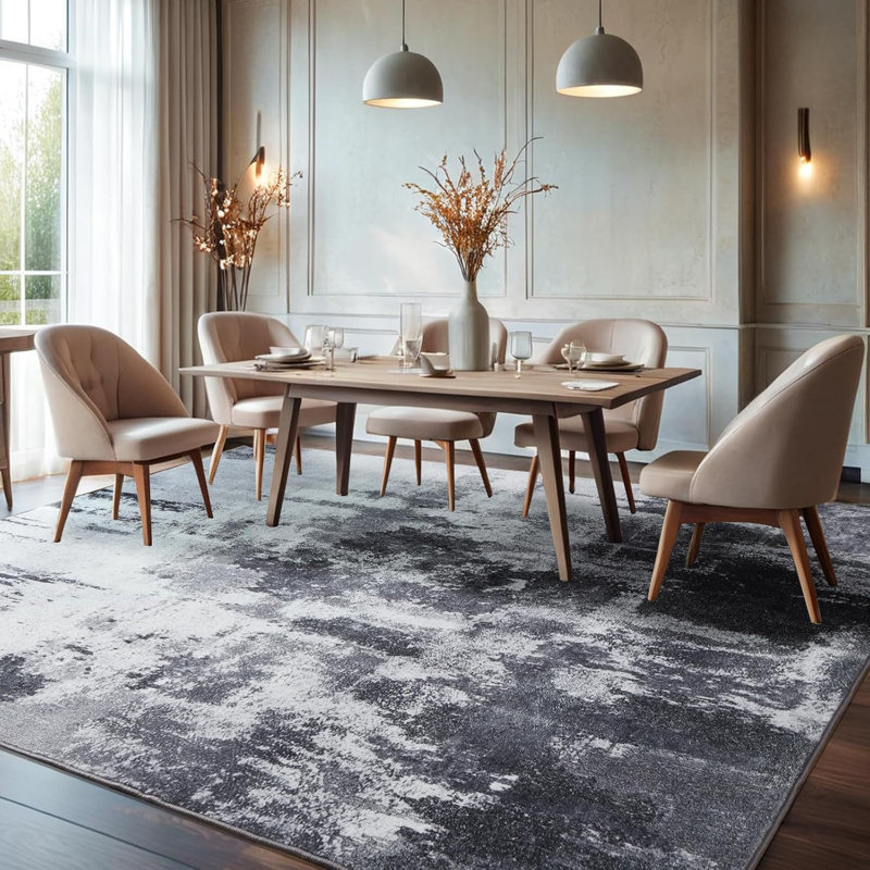 Washable Carpet Modern Abstract Area Carpet