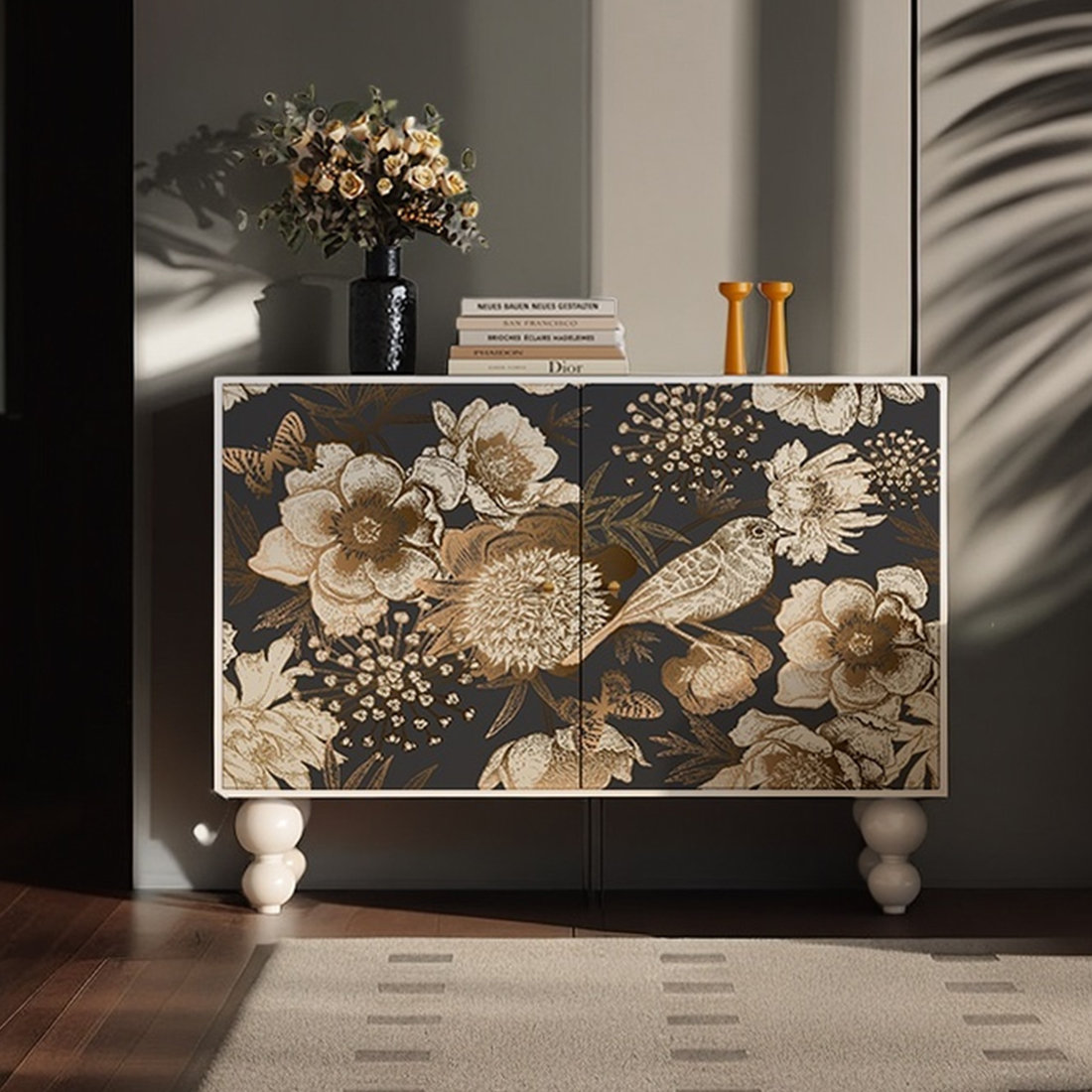 DURBIL Modern two-door multi-function accent cabinet. | Wayfair