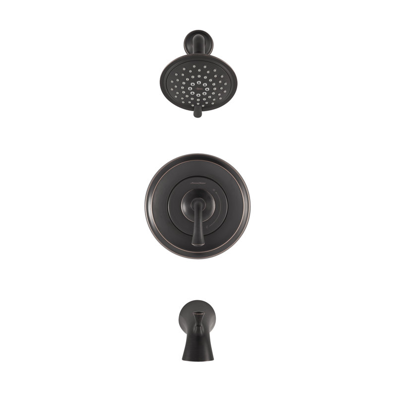 Robinet de baignoire et de douche à inverseur Patience, Bronze héritage