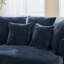 Fauteuil demi-tonneau rembourré en chenille-141022764