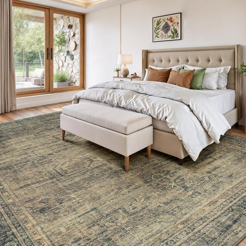 Tapis brun neutre 9 'X 12'
