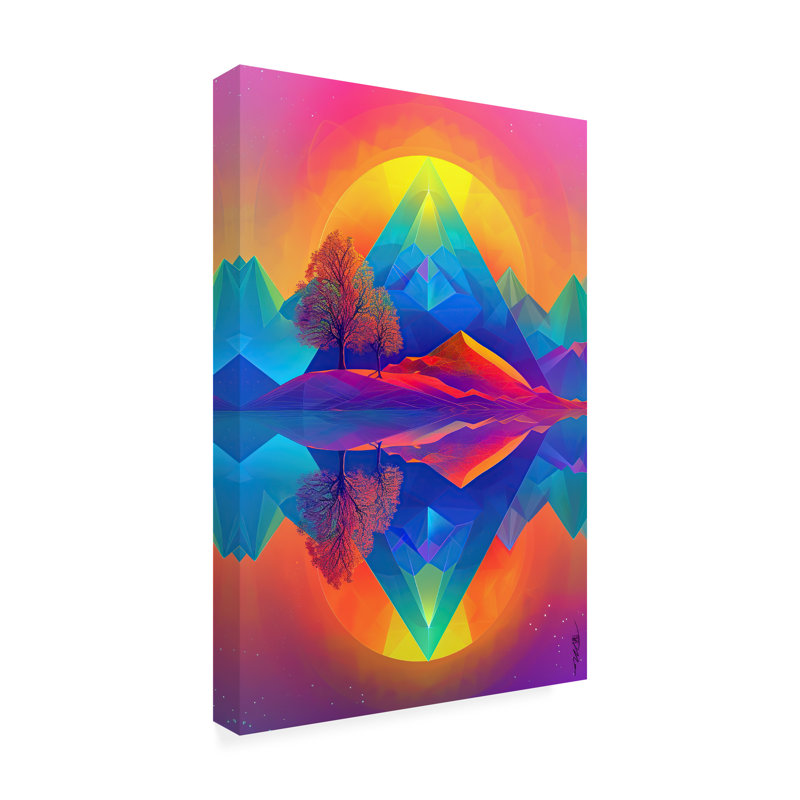 Art sur toile «Nature» par Momic, H 12 po x l 19 po
