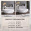 69'' Modern Freestanding Bathtub Resin Stone Soaking Bathtub Solid Surface Tubs With Overflow And Pop-Up Drain,Matte White-125133996