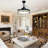 42" Modern Nest-Style  Ceiling Fan With 3 Colors Led Light, 3 Speeds, Timer, Mute Motor