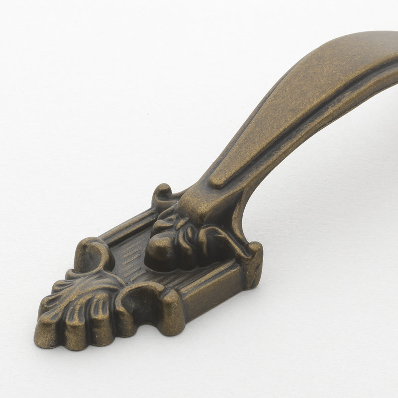 Poignée arche 3 1/2 po Deco, Laiton antique