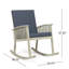 Chaise berçante en acacia