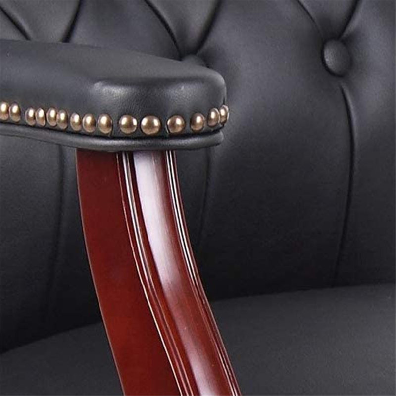Chaise de réception avec structure en bois, Black