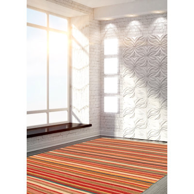 Emmett-Edward Wool Striped Indoor Rug