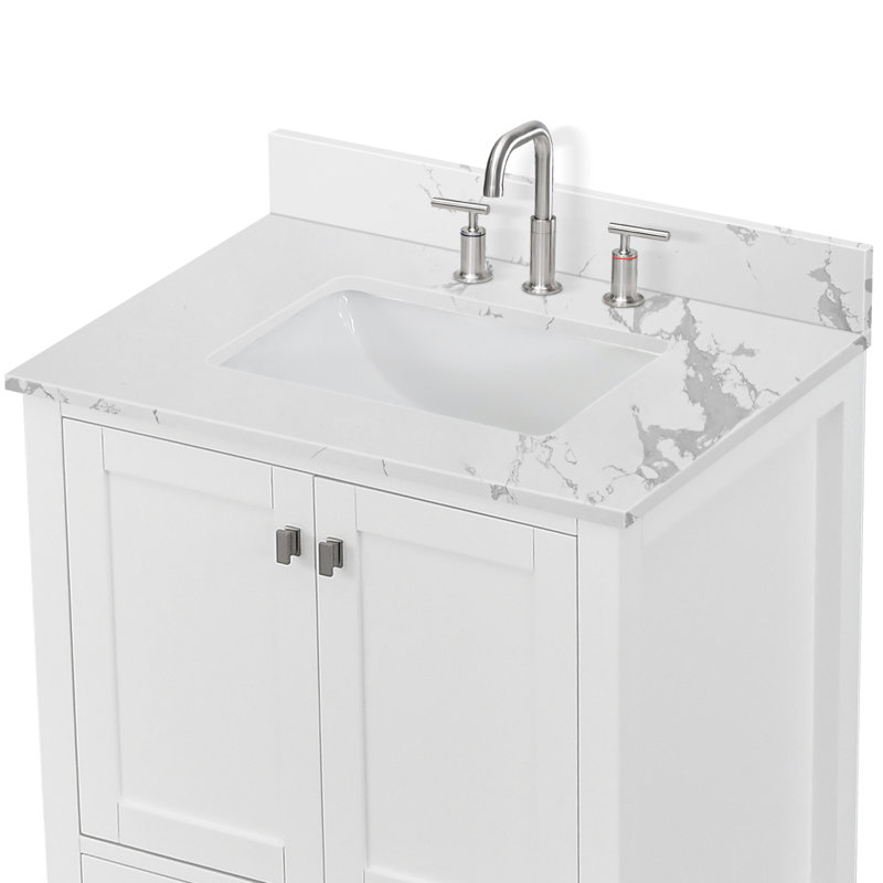 31" Single Bathroom Vanity Top With Sink