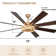 72" Modern 8-Blade Ceiling Fan with Lights and Remote, 6-Speed Reversible Fan