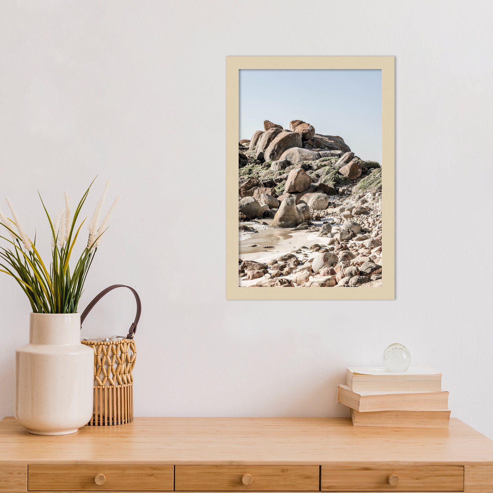 Paisely "Boulder Beach No 2" Print, Brown, 17" H x 12" W