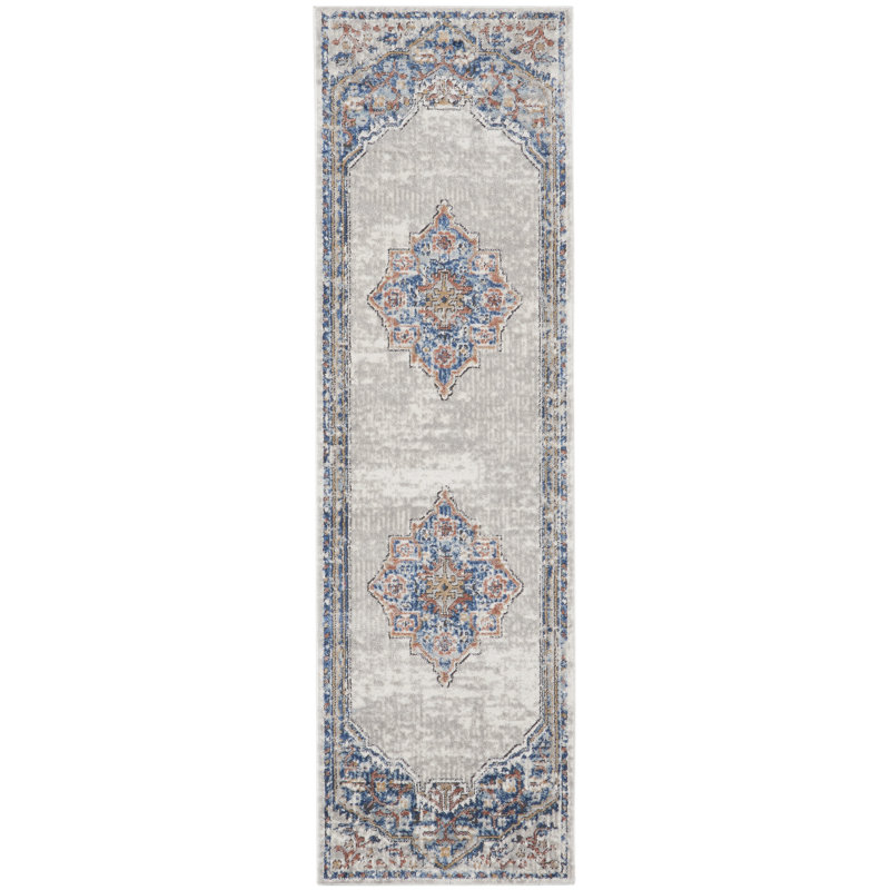 Tapis beige Freeda, Tapis de couloir 2 pi 2 po x 7 pi 6 po