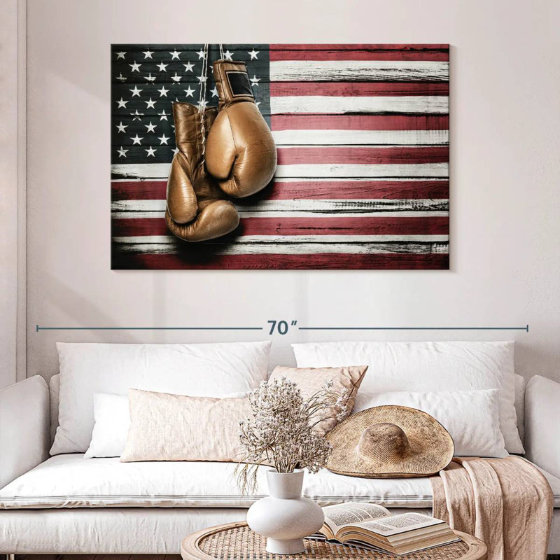Borges American Boxing, 32" H x 48" W