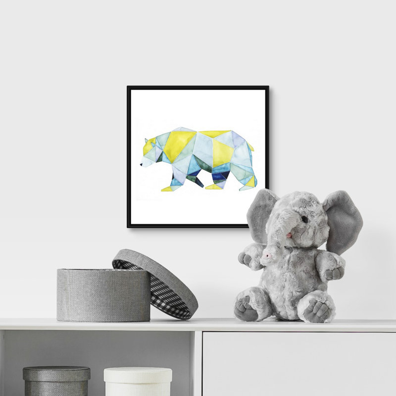 Art sur toile Polla, H 12 po x l 12 po x P 1,75 po, Cadre flottant noir