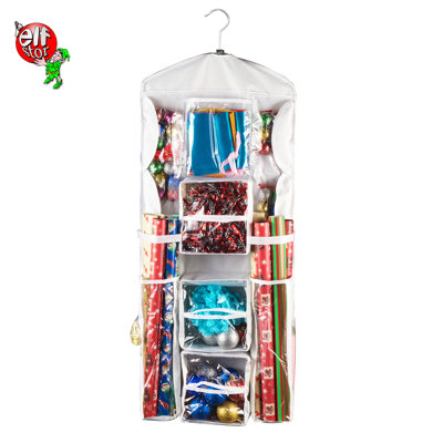 Rangement suspendu pour emballage cadeau