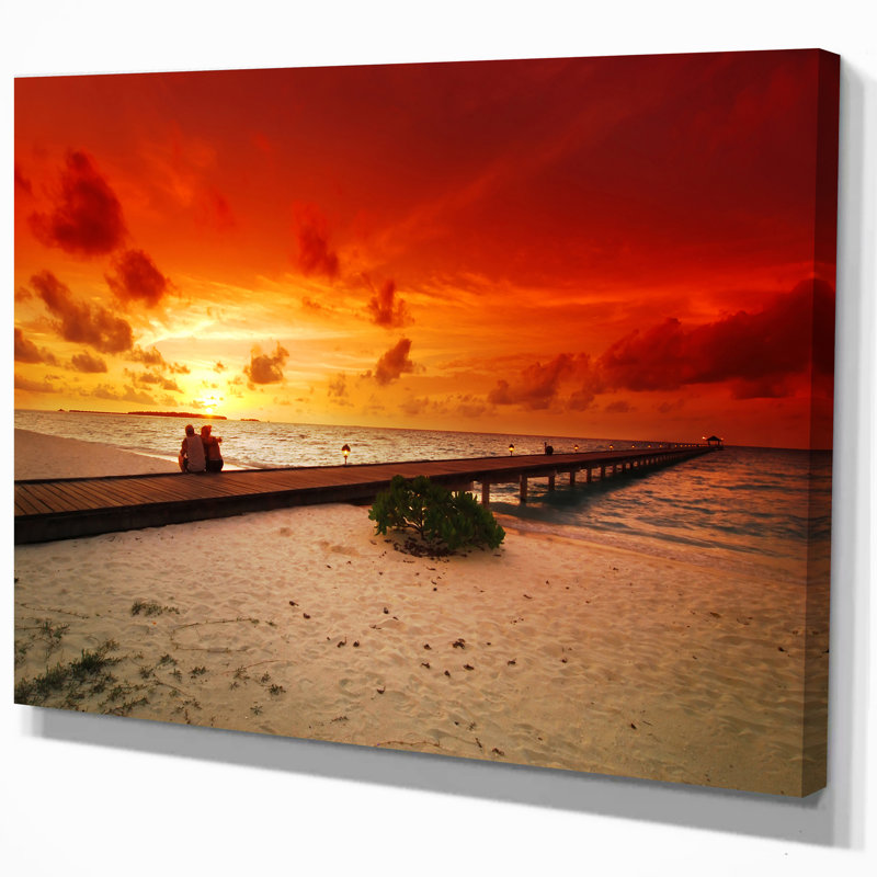 Reproduction de photo sur toile tendue romantique, H 20 po x l 20 po x P 1 po