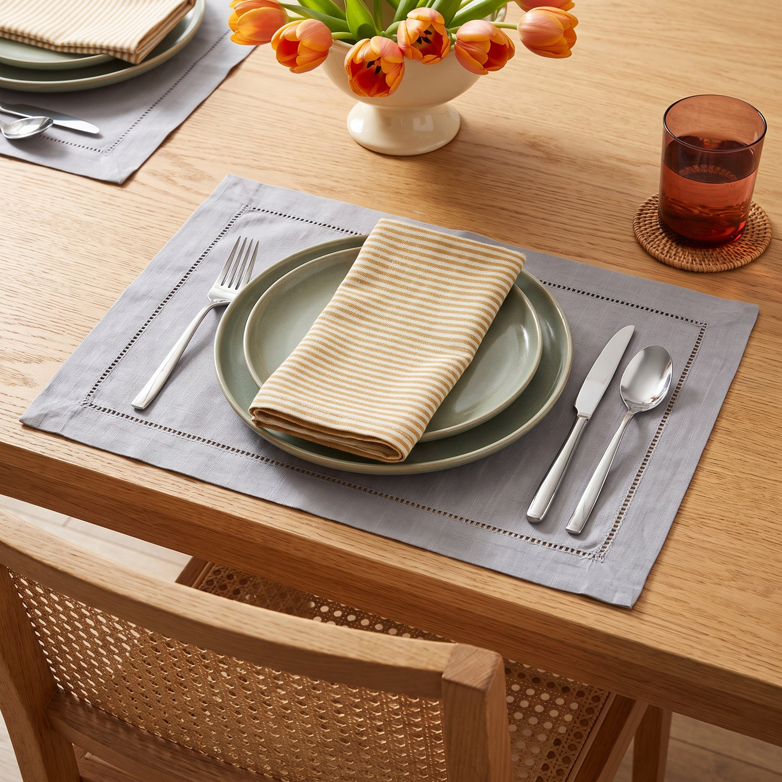 Emmeline Placemat, Gray