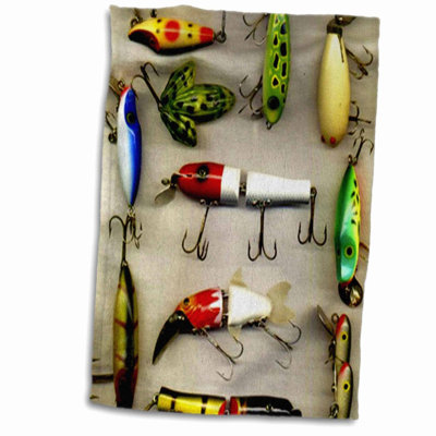 VintageCatch Fishing Towels - 22x15 Premium Lure Design