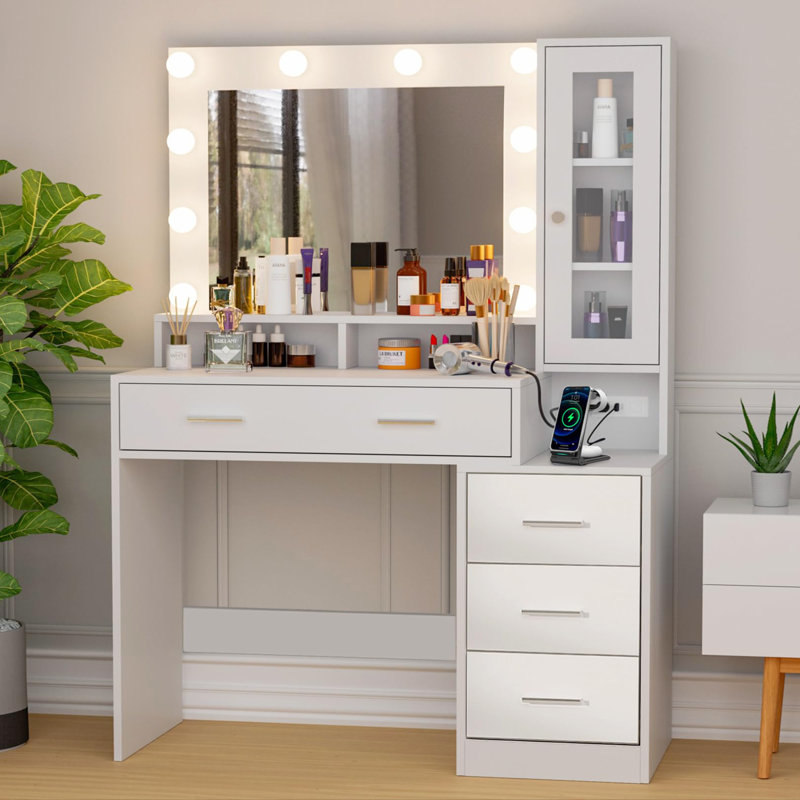 Meuble-lavabo de 40 po Eglantina, Blanc