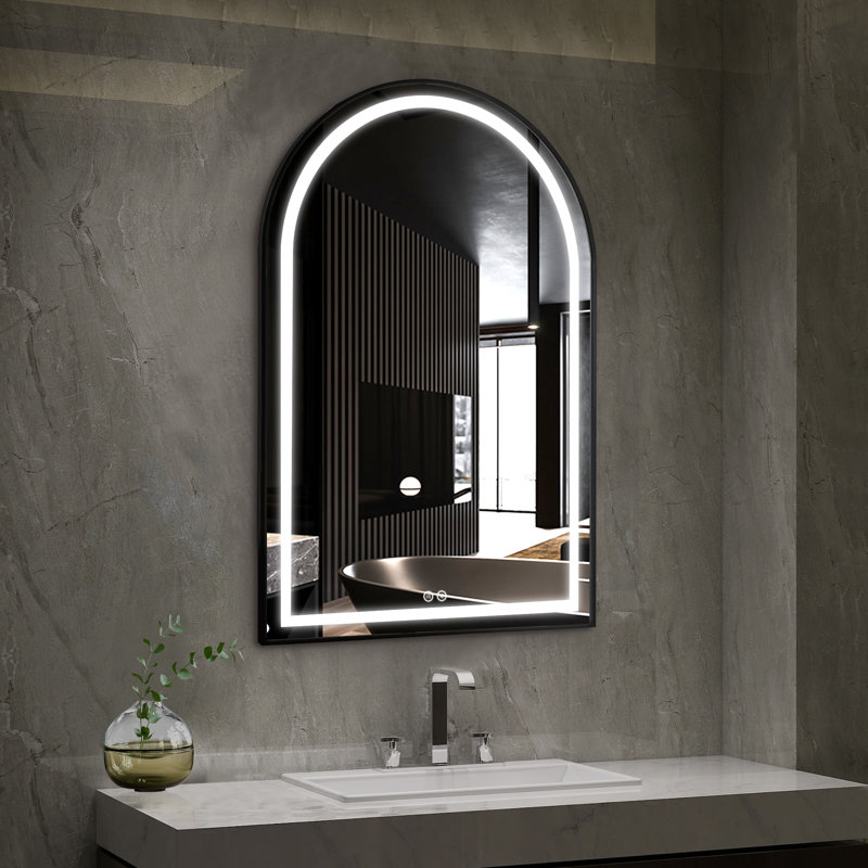 Miroir de salle de bain Brulotte, Doré, 39 po x 30 po