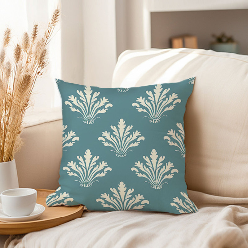 Abstract Coastal Pattern IV Patterns Pillow Cover, 16"H x 16"W