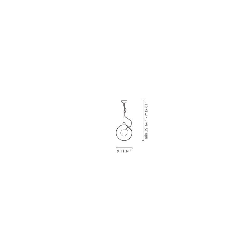 Miconos Pendant, Chrome