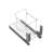Dowell 15" Single Pullout Kitchen Trash Can with Soft-close Slides - Aluminum-98278211