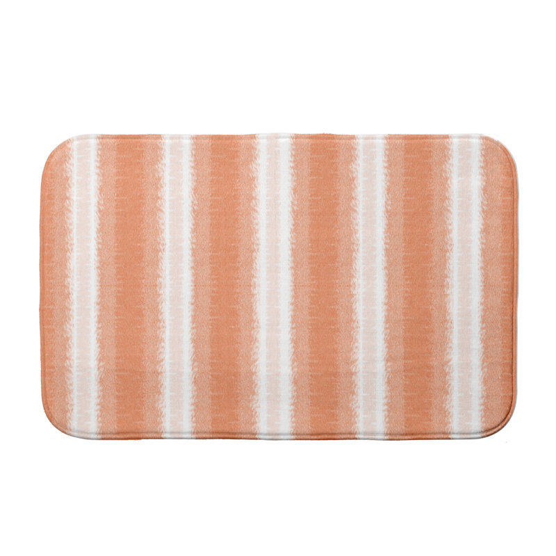 Tapis pour salle de bain Geart Line, l 34 po x L 21 po, Orange