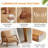 Lemley Mid Century Solid Wood Accent Chair Upholstered Armchair With An Extra Pillow （Set Of 2)-1868521255