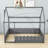 Eslick Full Size House Bed with Fence-831318573