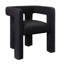 Modern Boucle Barrel Dining Chair, Upholstered Linen Kitchen Boucle Armchair with Sidearms and Back, for Dining Room Living Room-931391937