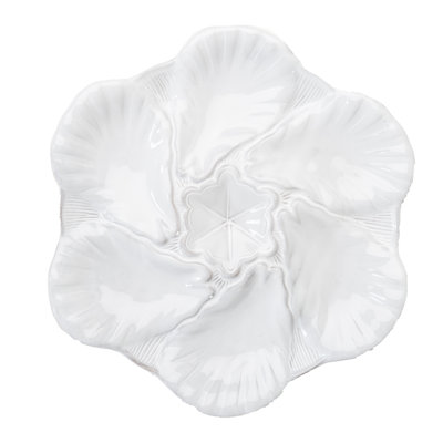 Fleur De Lis Oyster 9.5" Dinner Plate