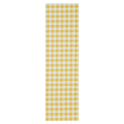 Linehan Checkered Cotton Blend Table Runner