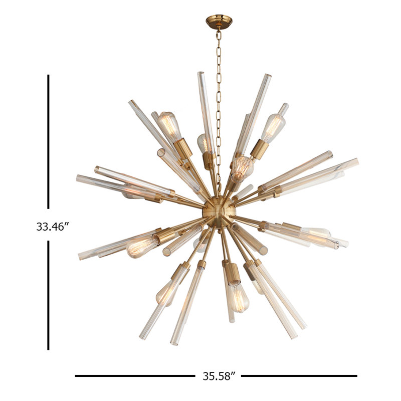 Lustre sphérique spoutnik à 12 lumières Noyes