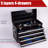 21 - Inch Metal Tool Box With 4 Drawers, Bearing Tracks, Auto Locking, Padding For Portable Multi Function Organizer, Slides Stable Sliding