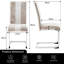 Faux Leather/Suede Upholstered Armless Dining Chair-243280536-245882855