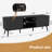 Mid-century Modern Tv Stand For Tvs Up To 65", Entertainment Center With Storage Cabinets And Built-in Power Outlets & Usb Ports, Media Console Table For Living Room Or Bedroom-1342064251