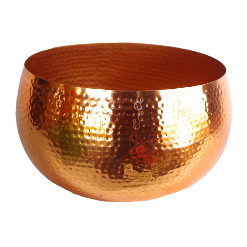 Westlake Handmade Metal Decorative Bowl 1, Copper, 20cm H x 30cm W x 30cm D