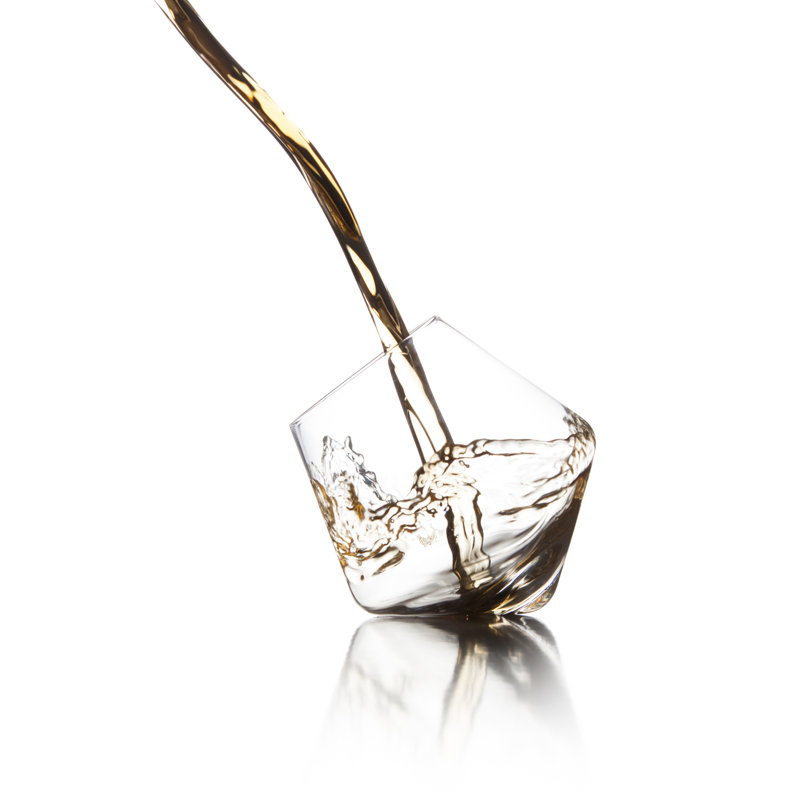 Ice Handmade Crystal Whiskey Glass, Clear