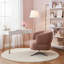 Chaise de salle à manger rembourrée avec pivot pour meuble-lavabo Modern-1072152685
