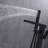 Bathtub Faucet With Hand Shower In Matte Black - Rust , 6 Gpm Flow Rate, Valve Included Waterfall Spout, & Corrosion Resistance,