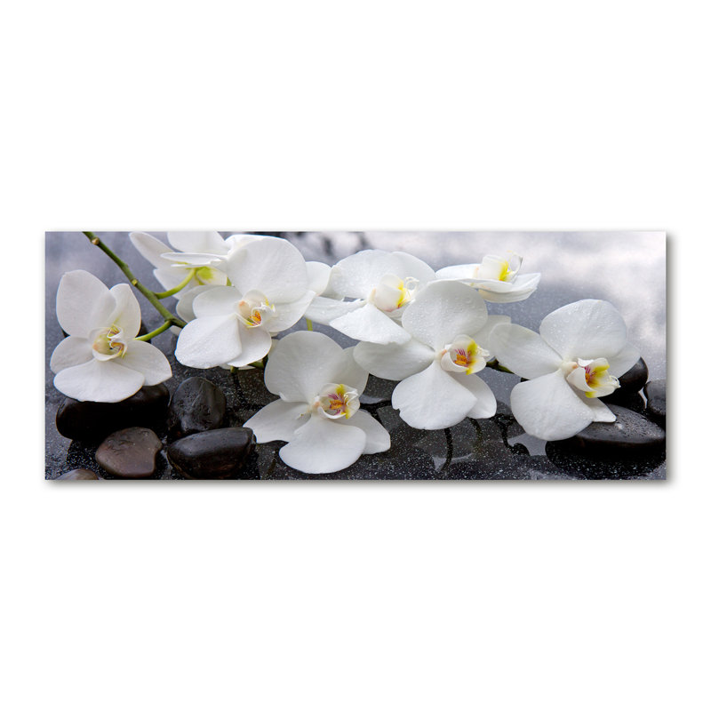 Orchid - No Frame Print on Glass, Canvas, 50cm H x 125cm W x 2cm D